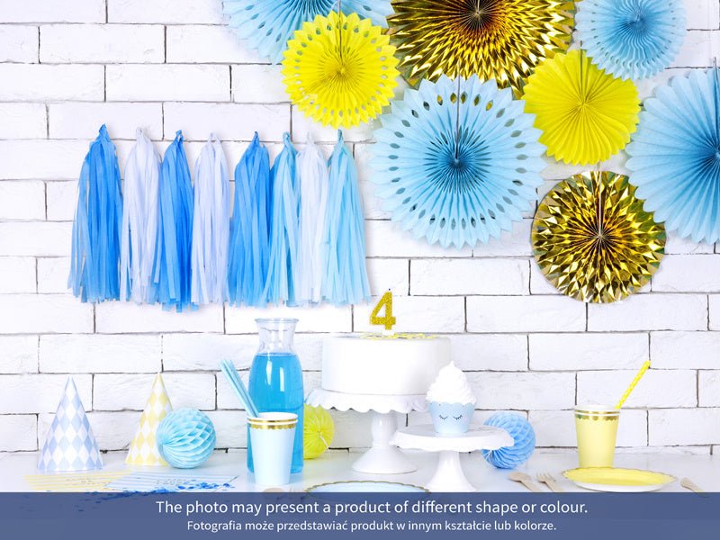 Kaars 6 Jaar Goud 7cm van Partydeco koop je bij Partywinkel