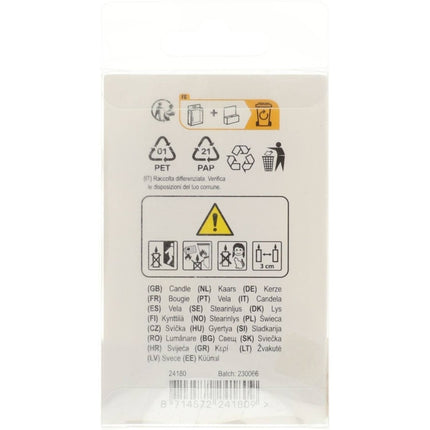 Kaars Colorblock Cijfer 16 van Folat koop je bij Partywinkel