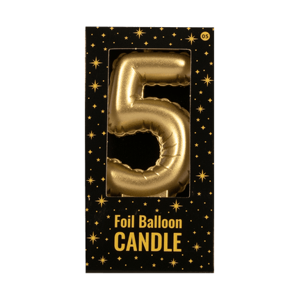 Kaars Folie Ballon Goud 5 10cm van Paper Dreams koop je bij Partywinkel