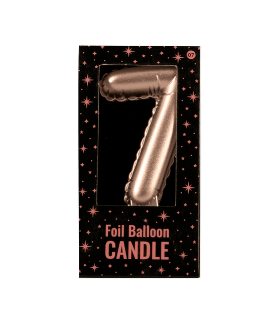 Kaars Folie Ballon Rose Goud 7 10cm van Paper Dreams koop je bij Partywinkel