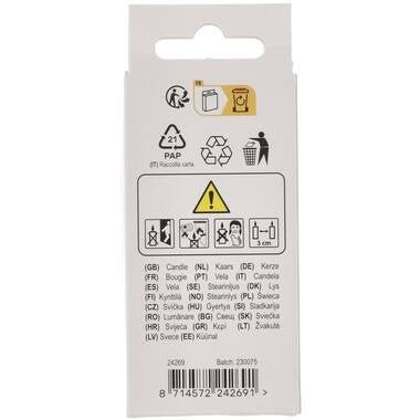 Kaars Pastel Cijfer 9 Meerkleurig van Folat koop je bij Partywinkel