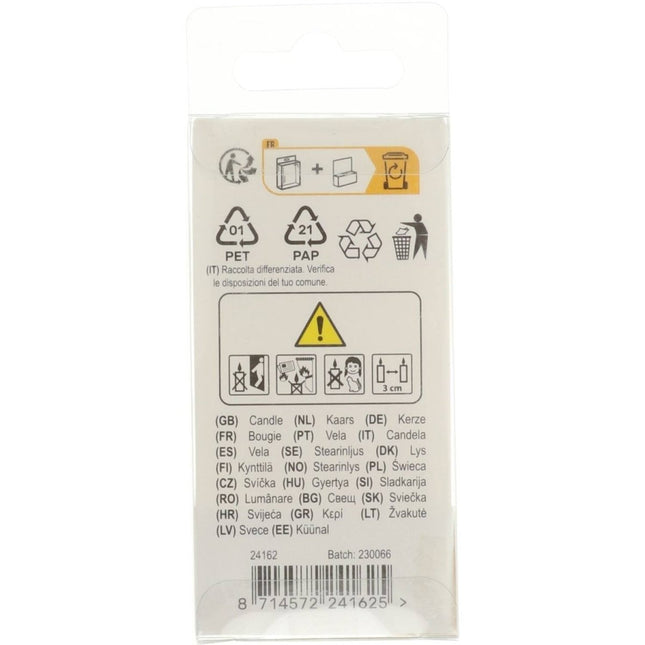 Kaars Simply Chique Silver Cijfer 2 van Folat koop je bij Partywinkel