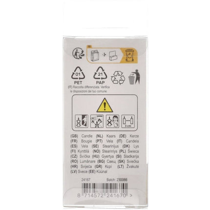 Kaars Simply Chique Silver Cijfer 7 van Folat koop je bij Partywinkel