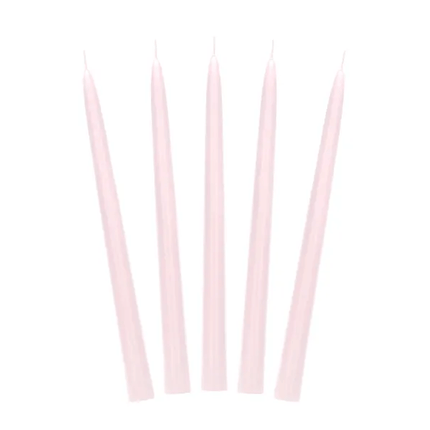 Kaarsen Licht Roze 24cm 10st van Partydeco koop je bij Partywinkel