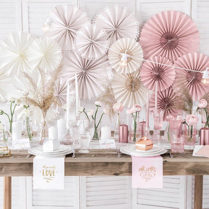 Kaarsen Rose Goud Metallic 24cm 10st van Partydeco koop je bij Partywinkel