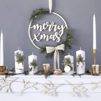 Kaarsen Wit 24cm 10st van Partydeco koop je bij Partywinkel