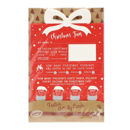 Kaart Christmas Fun van Ginger Ray koop je bij Partywinkel