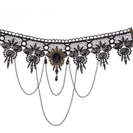 Kant Choker Zwart van Wilbers & Wilbers koop je bij Partywinkel