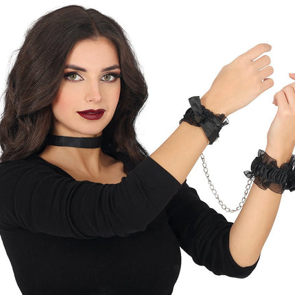 Kant Handboeien Zwart van Fiestas Guirca koop je bij Partywinkel