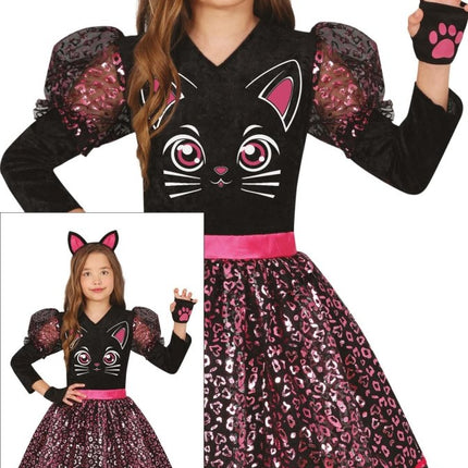 Kat Kostuum Zwart Meisje - Partywinkel - 8434077785249
