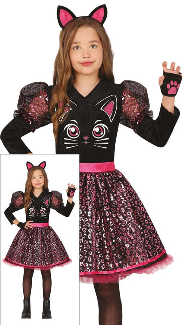 Kat Kostuum Zwart Meisje - Partywinkel - 8434077785249