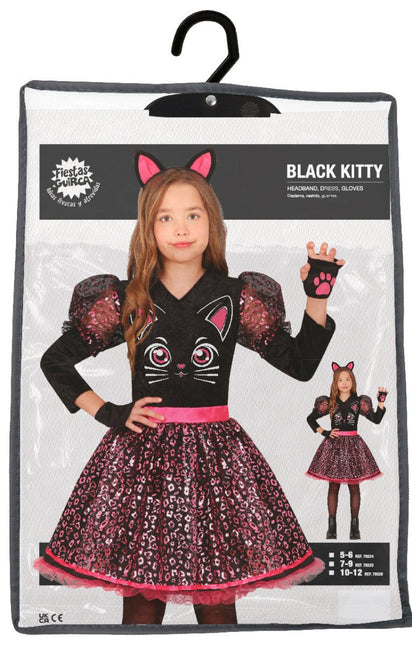 Kat Kostuum Zwart Meisje - Partywinkel - 8434077785249