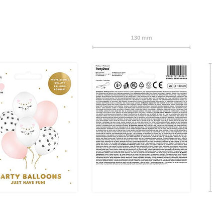 Katten Ballonnen 30cm 6st van Partydeco koop je bij Partywinkel