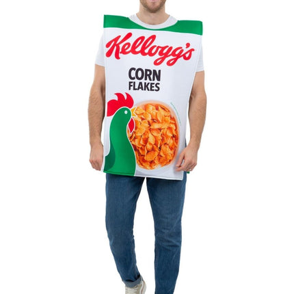 Kelloggs™ Corn Flakes™ Cereal Verpakking Kostuum Heren van Smiffys koop je bij Partywinkel