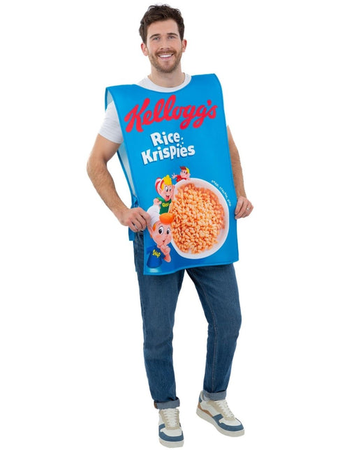 Kelloggs™ Rice Krispies™ Cereal Verpakking Kostuum Heren van Smiffys koop je bij Partywinkel