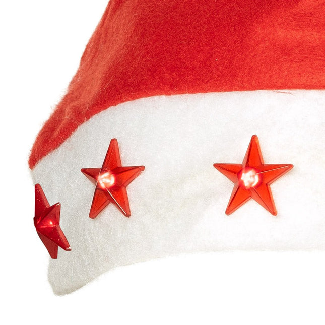 Kerstmuts Sterren met Verlichting van Boland koop je bij Partywinkel