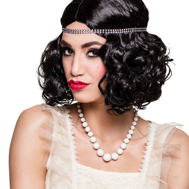 Ketting Charleston Wit van Boland koop je bij Partywinkel