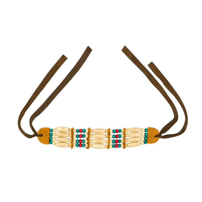 Ketting Choker Indiaan van Boland koop je bij Partywinkel