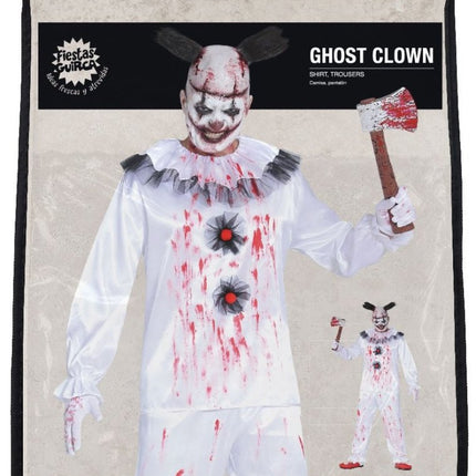 Killer clown Halloween Kostuum Heren Bebloed van Fiestas Guirca koop je bij Partywinkel