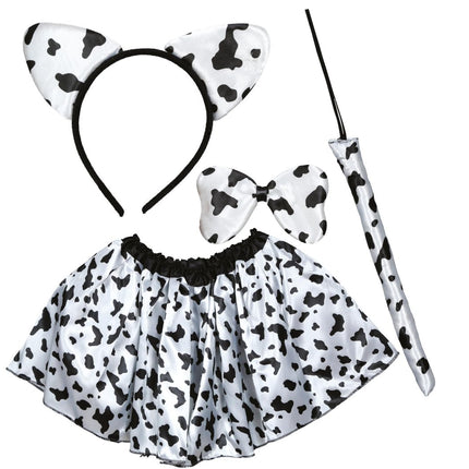 Koe Accessoireset Zwart Wit - Partywinkel - 8434077177907