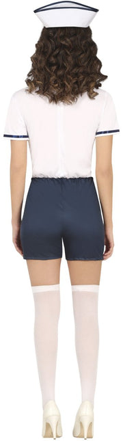 Kostuum Blauw Wit Dames Matroos van Fiestas Guirca koop je bij Partywinkel