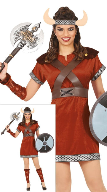 Kostuum Bruin Dames Viking van Fiestas Guirca koop je bij Partywinkel