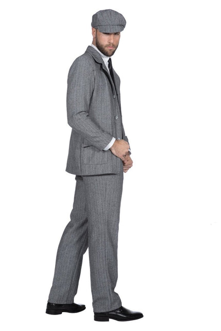 Kostuum Heren Roaring 20's colbert Grijs van Wilbers & Wilbers koop je bij Partywinkel