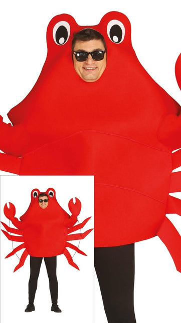 Krab Kostuum Rood Heren - Partywinkel - 8434077809785
