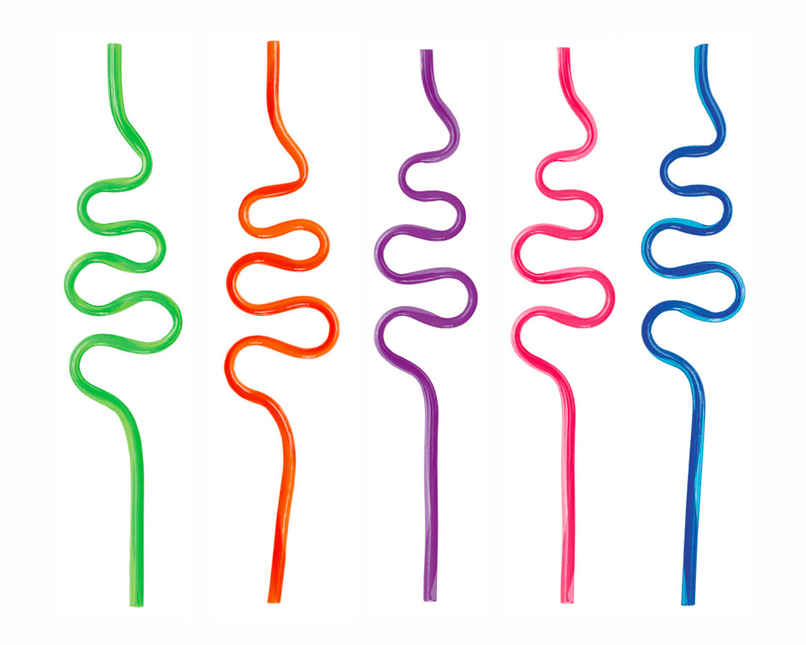 Kronkel Rietjes 19,7cm 12st van Unique koop je bij Partywinkel