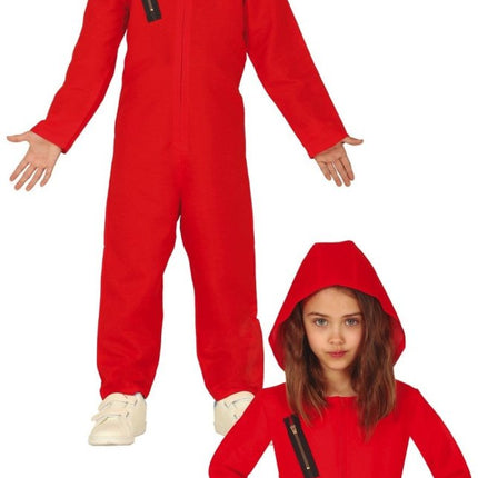 La Casa de Papel Jumpsuit Rood van Fiestas Guirca koop je bij Partywinkel