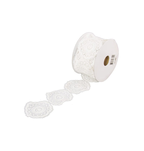 SPITZE BAUMWOLLSERVIETTENBAND 5 CM X 2 M