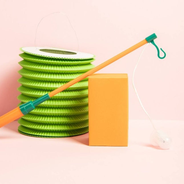 Lampionstokje Oranje 40cm incl. batterij van Folat koop je bij Partywinkel