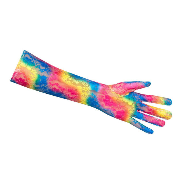 Lange Handschoenen Kant Gekleurd van Boland koop je bij Partywinkel