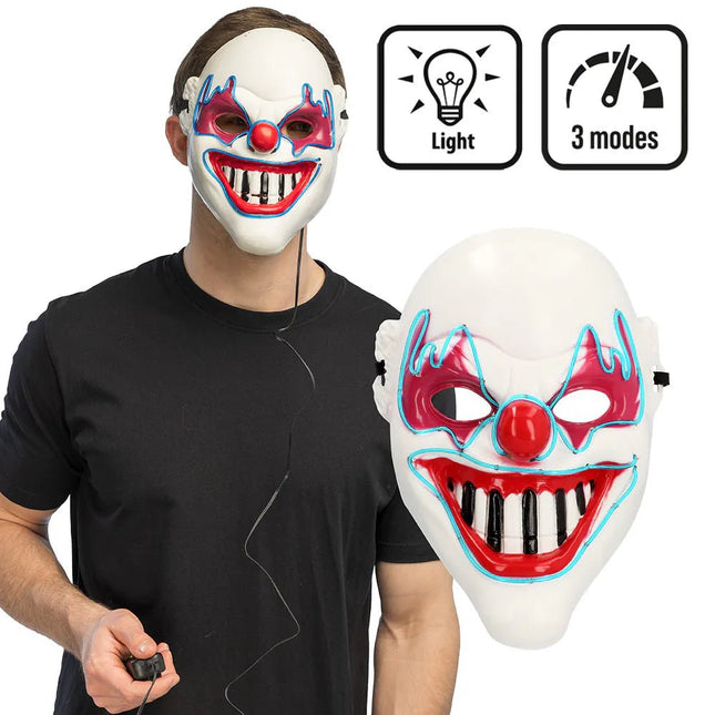LED masker Clown van Boland koop je bij Partywinkel