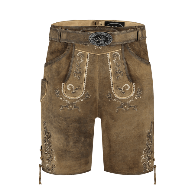Lederhose Bruin Antik van Haus Huberts koop je bij Partywinkel