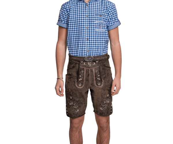 Lederhose Braun Herren Kurz Vintage