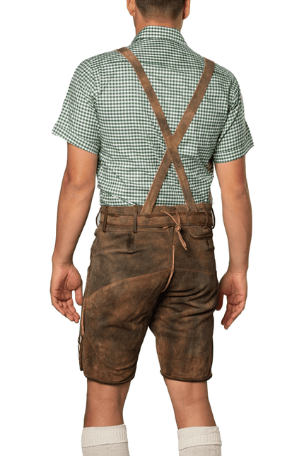 Lederhose Bruin Kort Kitzbuhel van Tannhauser koop je bij Partywinkel