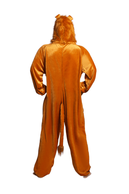 Leeuw Onesie Bruin Beige van Partychimp koop je bij Partywinkel