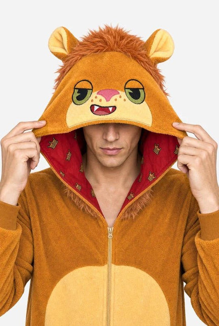 Leeuw Onesie Unisex Bruin van OppoSuits koop je bij Partywinkel