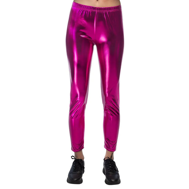 Legging Metallic Fuchsia - Partywinkel - 8712026023667