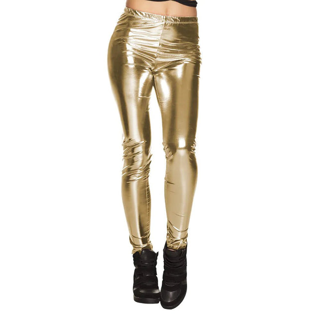 Legging Metallic Goud - Partywinkel - 8712026023605
