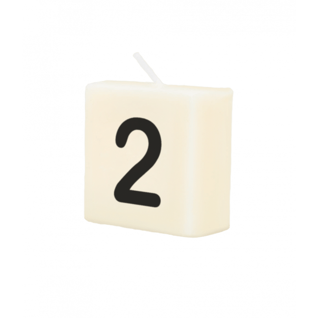 Letter Kaarsje 2 4cm van Paper Dreams koop je bij Partywinkel