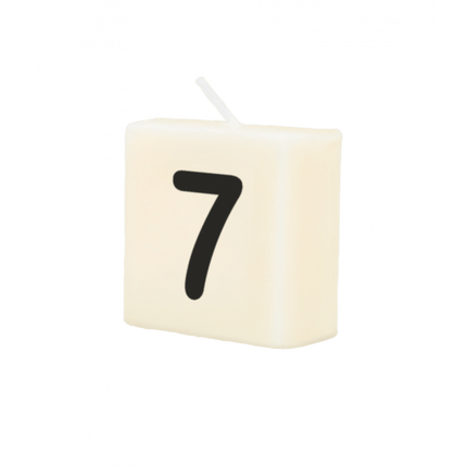 Letter Kaarsje 7 4cm van Paper Dreams koop je bij Partywinkel