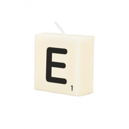 Letter Kaarsje E 4cm van Paper Dreams koop je bij Partywinkel