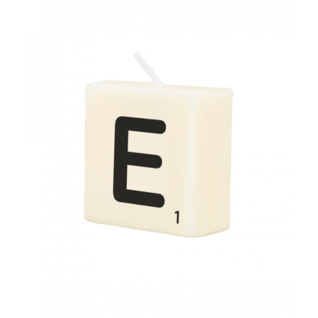 Letter Kaarsje E 4cm van Paper Dreams koop je bij Partywinkel
