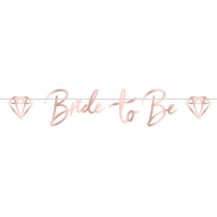 Letterslinger Bride To Be 1,5m van Riethmueller koop je bij Partywinkel