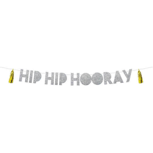 Letterslinger Hip Hip Hooray 1,6m van Folat koop je bij Partywinkel