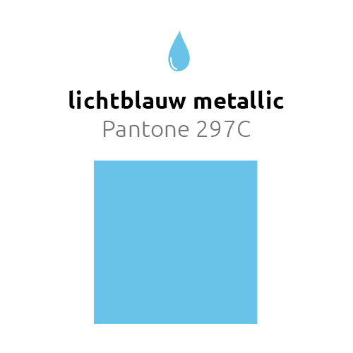 Lichtblauwe Ballonnen Metallic 25cm 50st - Partywinkel - 8436540863812