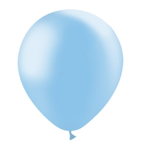 Lichtblauwe Ballonnen Metallic 30cm 50st - Partywinkel - 8436540866929