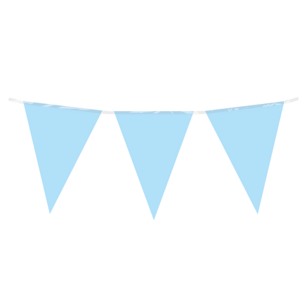 Lichtblauwe Slinger Plastic 10m - Partywinkel - 8716764236013